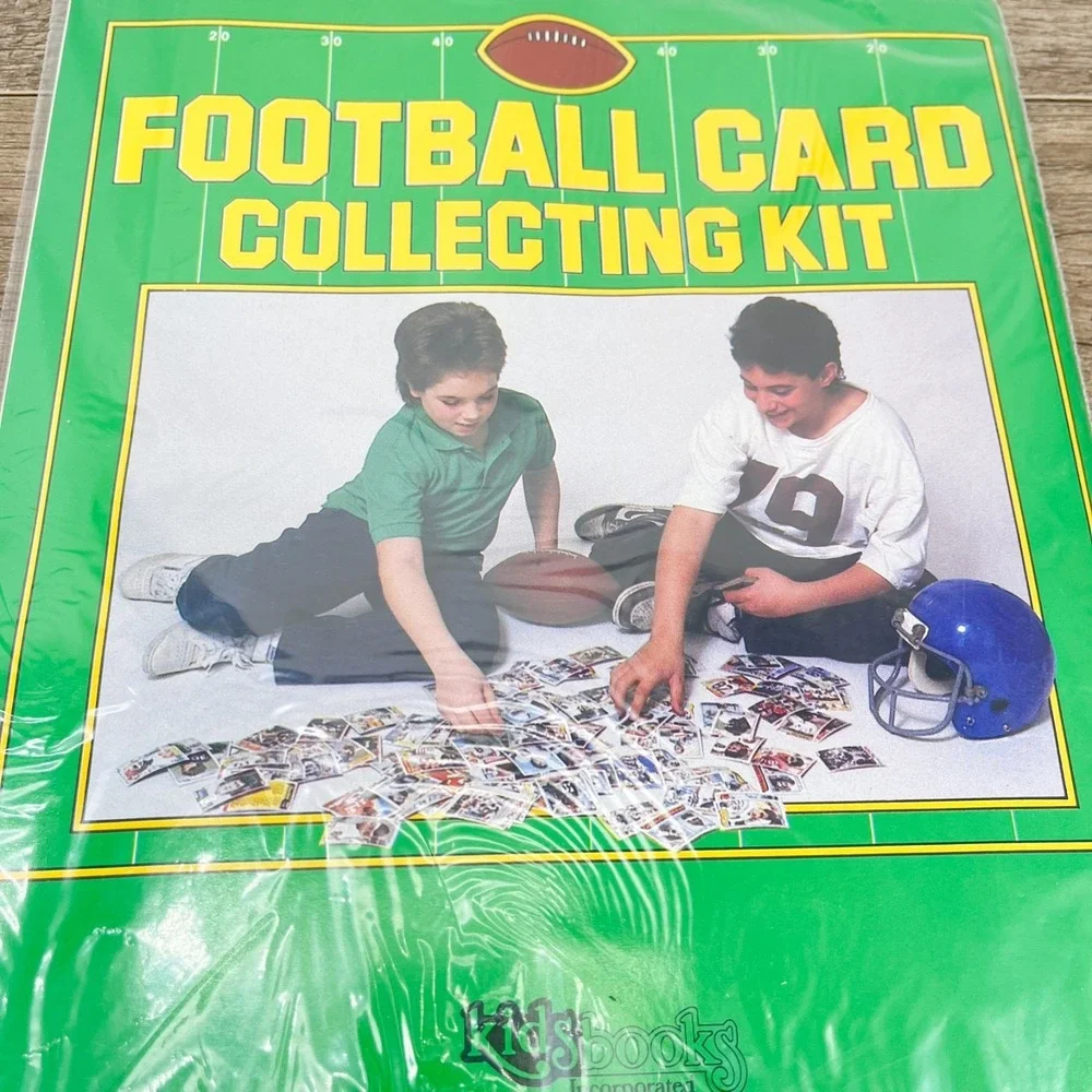 Rare 1987 Football Card Collecting Kit‎ w/ 20 Cards, Poster, Guide etc Open